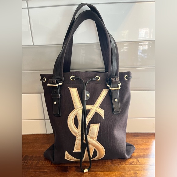 Yves Saint Laurent Handbags - Authentic Yves Saint Laurent Kahala Canvas Tote